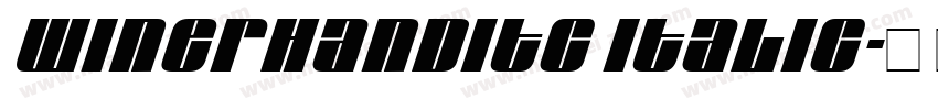 WinerHandiTC Italic字体转换